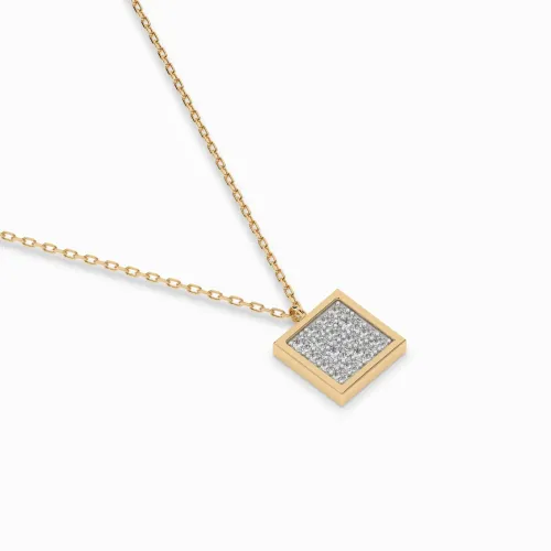 Złoty naszyjnik z brylantami 0,132ct 104-10036  K