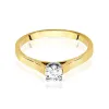 Złoty pierścionek "Ana" z brylantem 0,40ct W0526