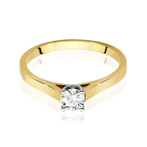 Złoty pierścionek "Ana" z brylantem 0,50ct W0526