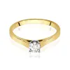 Złoty pierścionek "Ana" z brylantem 0,50ct W0526