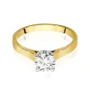 Złoty pierścionek "Ana" z brylantem 0,70ct W0526