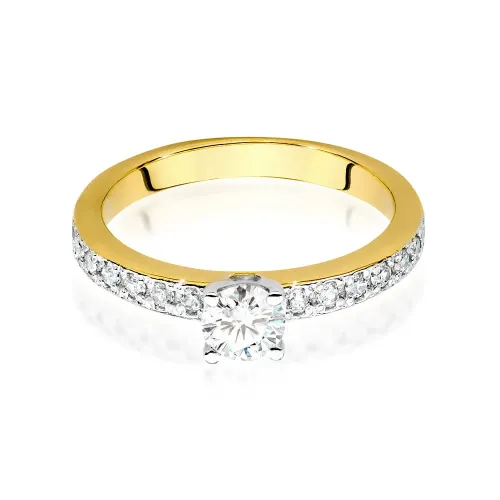 Złoty pierścionek "Anniel" z brylantami 0,70ct W0534