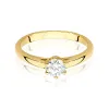 Złoty pierścionek "Adeline" z brylantem 0,40ct W0540