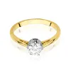 Złoty pierścionek "Louna" z brylantem 0,50ct W0542