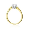 Złoty pierścionek "Louna" z brylantem 0,50ct W0542