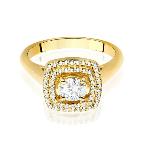Złoty pierścionek "Suzan" z brylantami 0,68ct W0548
