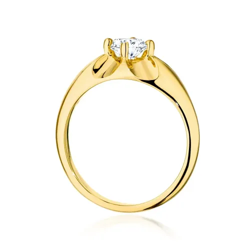 Złoty pierścionek "Becky" z brylantem 0,50ct W0545