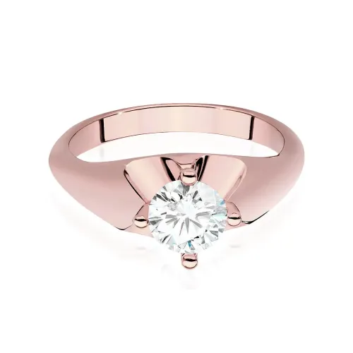 Złoty pierścionek "Becky" z brylantem 0,70ct W0545