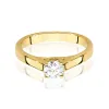 Złoty pierścionek "Clara" z brylantem 0,40ct W0544