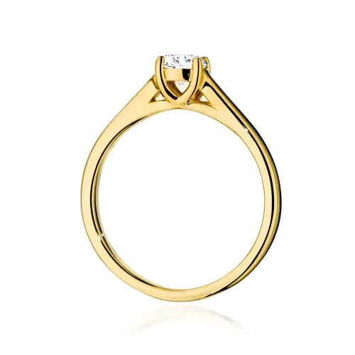Złoty pierścionek "Clara" z brylantem 0,40ct W0544