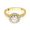 Złoty pierścionek "Isabel" z brylantem 0,70ct z diamentami 0,37ct W0551