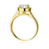 Złoty pierścionek "Isabel" z brylantem 1,00ct i diamentami 0,377ct W0551