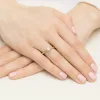 Złoty pierścionek "Hannah" z brylantrm 0,40ct W0563
