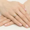 Złoty pierścionek "Hannah" z brylantem 0,50ct W0563