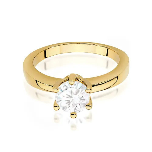 Złoty pierścionek "Hannah" z brylantem 0,70ct W0563