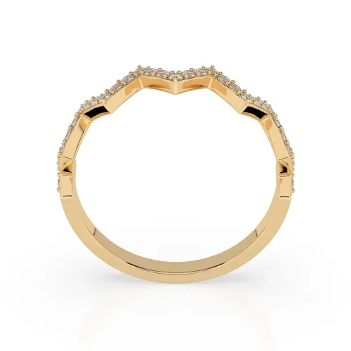 Złoty pierścionek z brylantami 0,264ct 101-10162/2 K