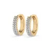 Złote kolczyki z brylantami 0,192ct 102-10301 K