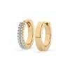 Złote kolczyki z brylantami 0,192ct 102-10301 K