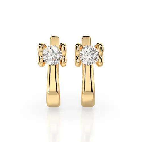 Złote kolczyki z brylantami 0,50ct 102-10013 (4,0) K