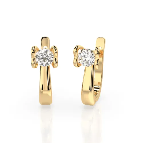 Złote kolczyki z brylantami 0,50ct 102-10013 (4,0) K