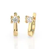 Złote kolczyki z brylantami 0,50ct 102-10013 (4,0) K