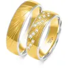 Złote obrączki z brylantami B-209