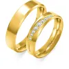 Złote obrączki z brylantami C-103