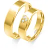 Złote obrączki z brylantami C-105