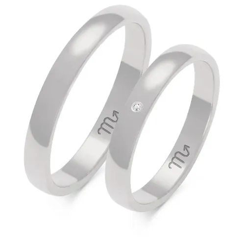 Złote obrączki z brylantem A-101