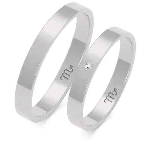 Złote obrączki z brylantem A-111