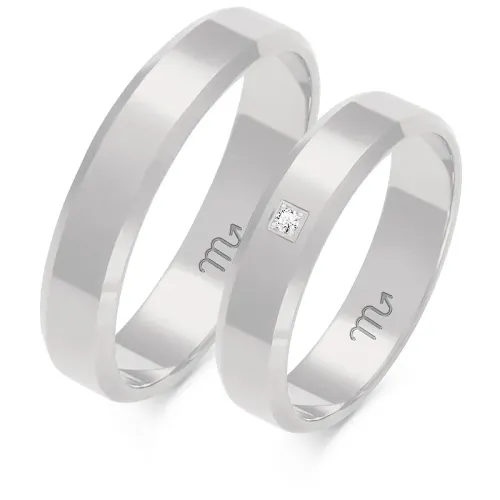 Złote obrączki z brylantem A-116