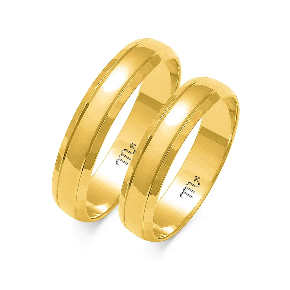 Złote obrączki O-8