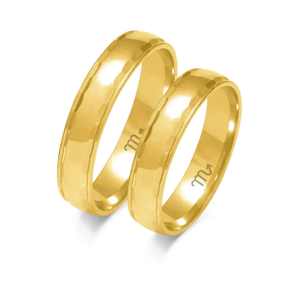Złote obrączki O-108
