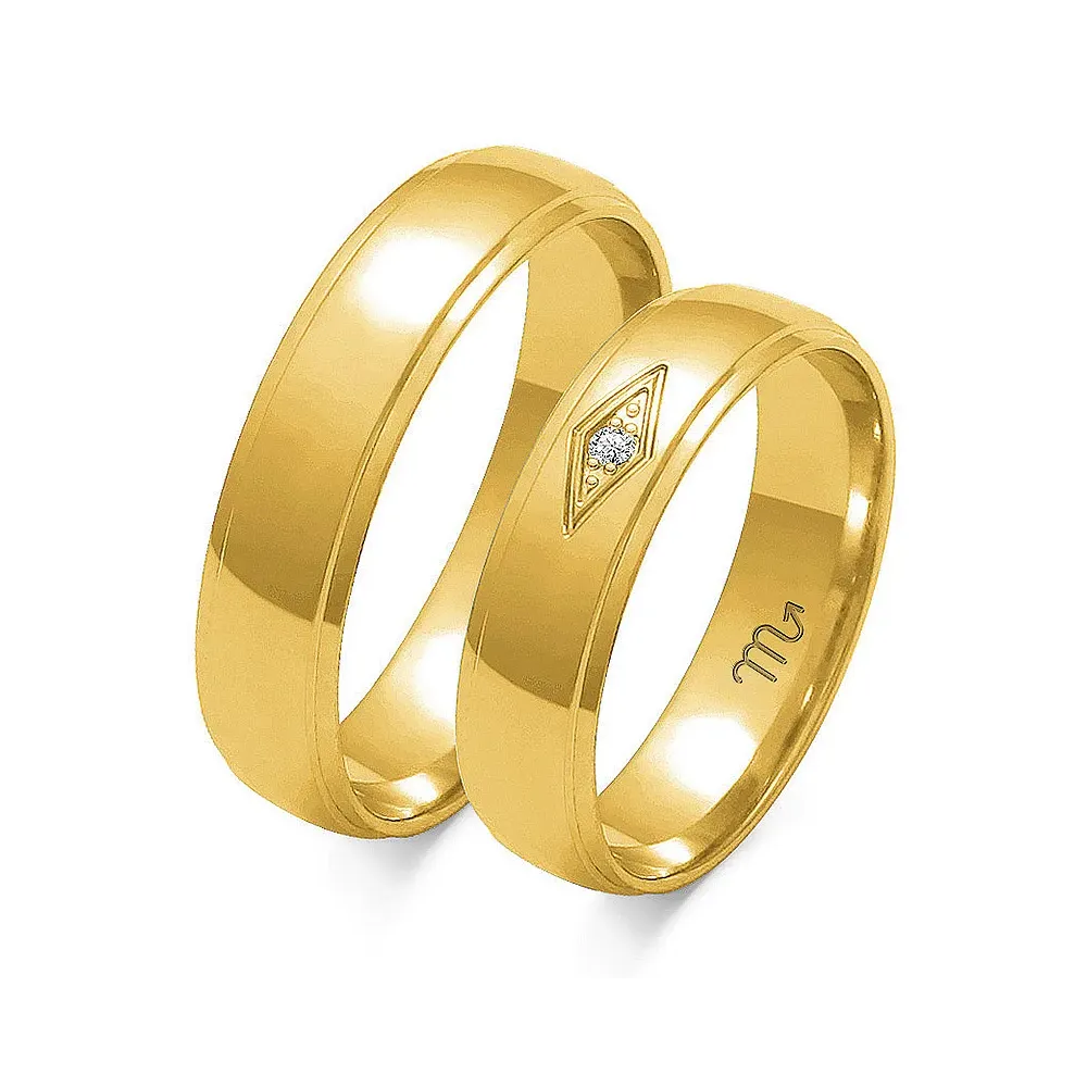 Złote obrączki OE-118