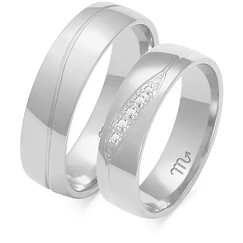 Złote obrączki z brylantami A-126