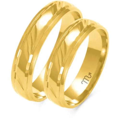 Złote obrączki A-129