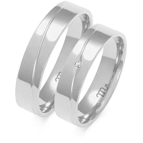 Złote obrączki z brylantem A-136