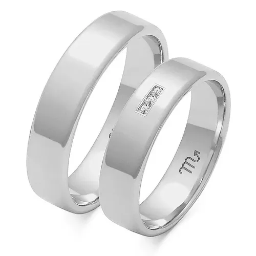 Złote obrączki z brylantami O-101