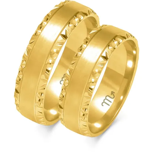 Złote obrączki O-106