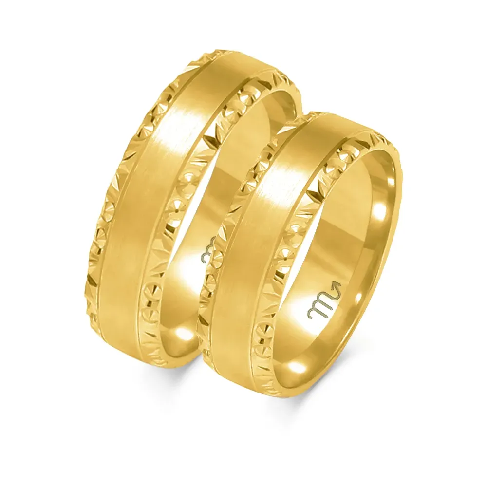 Złote obrączki O-106