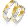 Złote obrączki z brylantami B-219