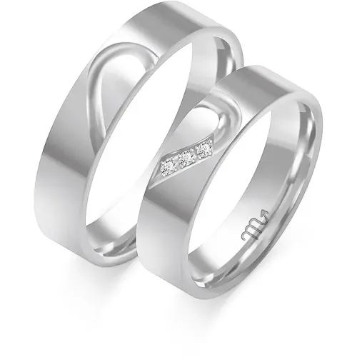 Złote obrączki z brylantami O-351