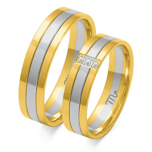 Złote obrączki z brylantami OE-29
