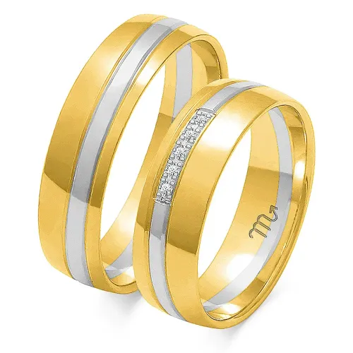 Złote obrączki z brylantami OE-206