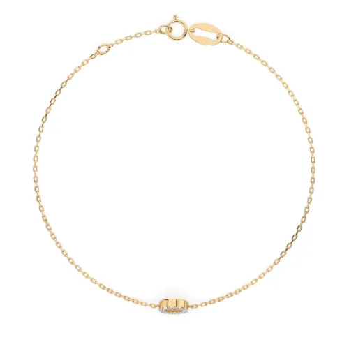 Złota bransoletka z zawieszką 105-10015 K