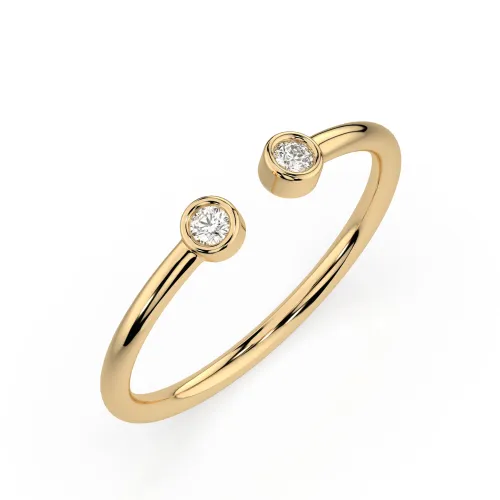 Złoty pierścionek z brylantami 0,04ct 101-10088 K