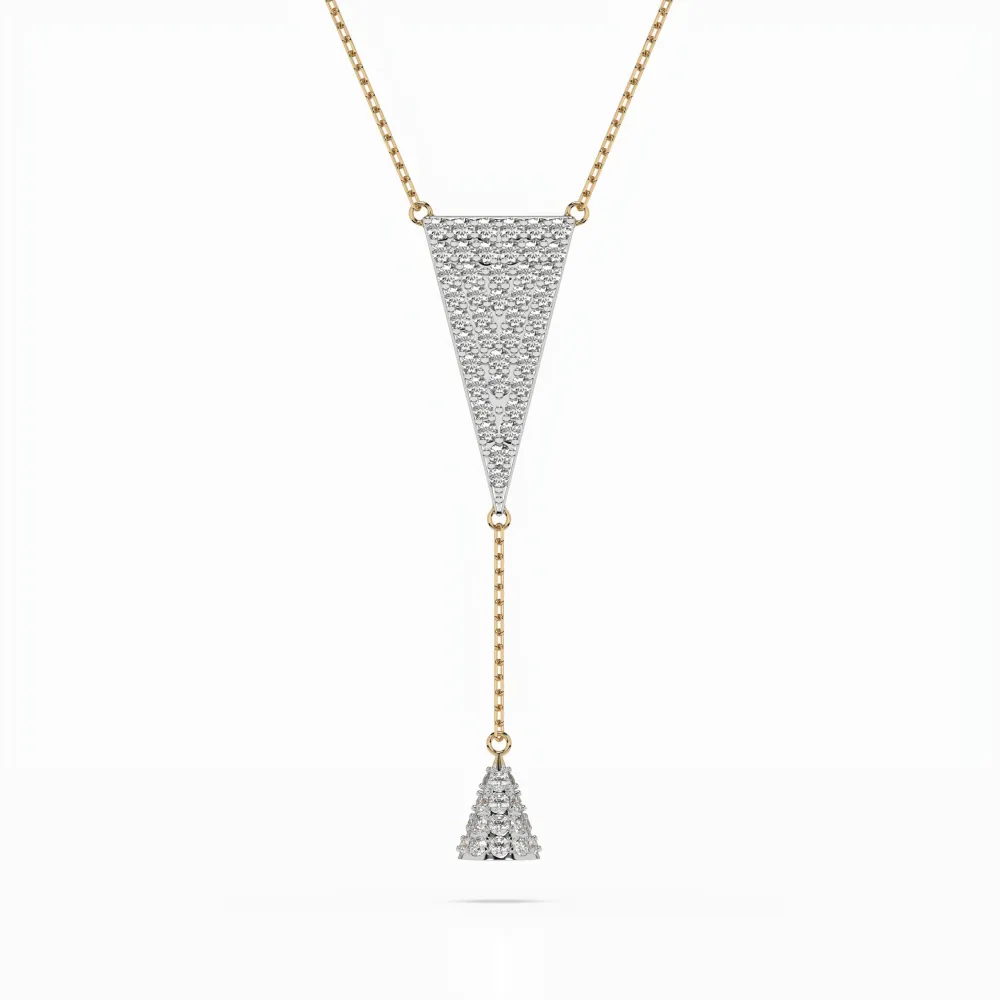 Złoty naszyjnik z brylantami 0,41ct 104-10018/2 K