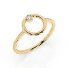 Złoty pierścionek z brylantem 0,03ct 101-10170 K