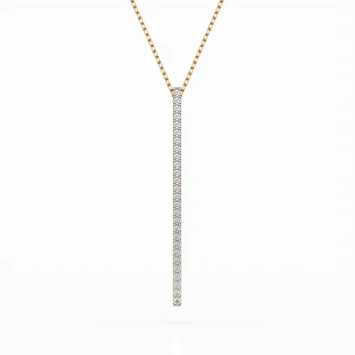 Złoty naszyjnik z brylantami 0,14ct 104-10050 K