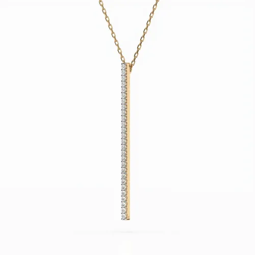 Złoty naszyjnik z brylantami 0,14ct 104-10050 K